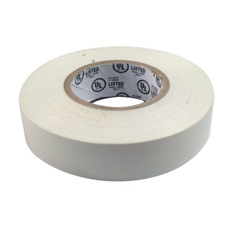 Tape It White PVC Electrical Tape - 3/4" Wide x 66' Long - 10 pc Pack ETAPE0.75-1-WHITE